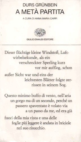 A metà partita. Poesie 1988-1999.