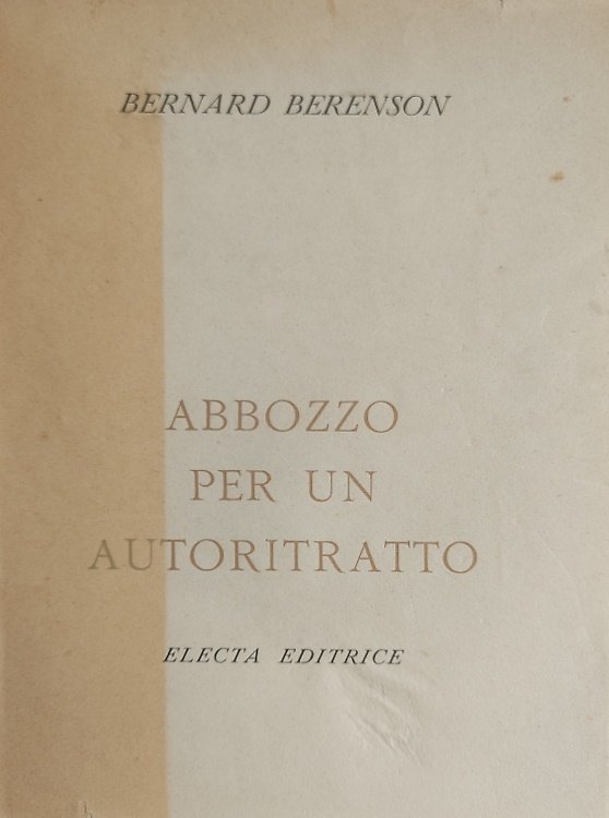 Abbozzo per un autoritratto.