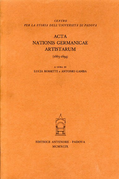 Acta Nationis Germanicae Artistarum (1663-1694).