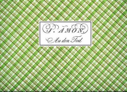 An Den Tod mit Begleitung einer obligaten Floete und Piano-Forte …