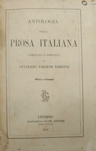 Antologia della prosa italiana.