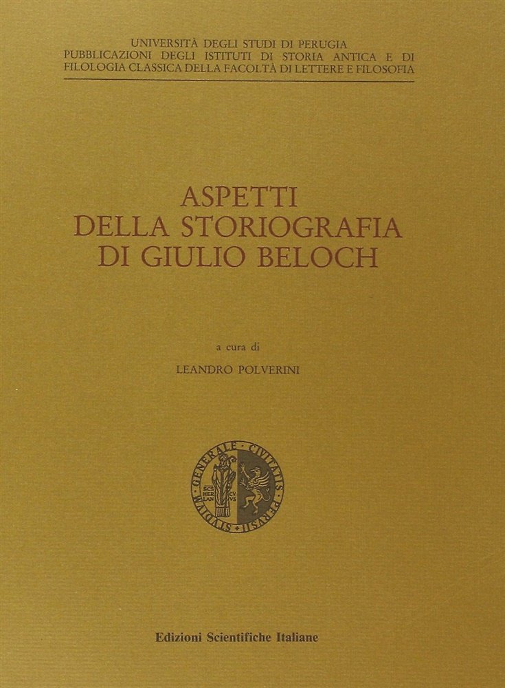 Aspetti della storiografia di Giulio Beloch. | Immagine principale