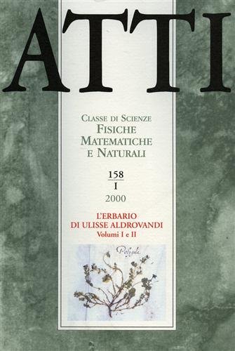 Atti. Classe di Scienze Fisiche, Matematiche e Naturali. N.158. fascicolo …
