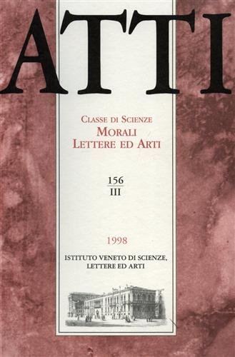 Atti. Classe di Scienze Morali Lettere ed Arti. N.156, III. … | Immagine Gallery 2