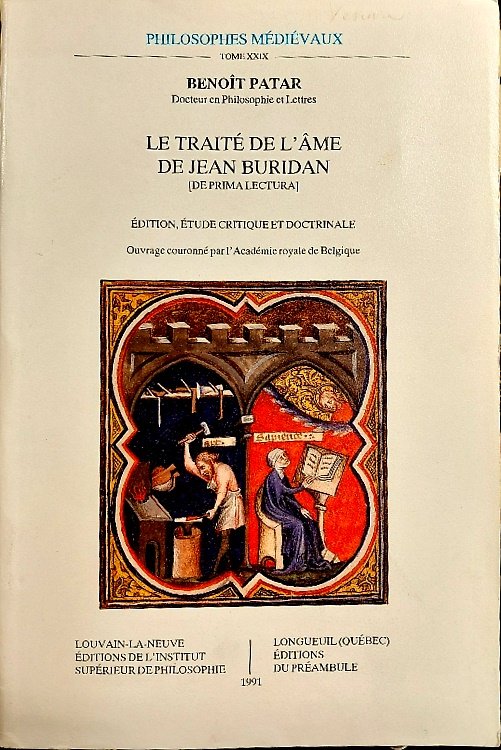 Benoît Patar, Le Traité de l'âme de Jean Buridan [de … | Immagine principale