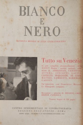 Bianco & Nero. Tutto su Venezia XXIII Mostra.