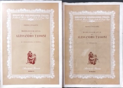 Bibliografia di Alessandro Tassoni. Vol.I: Bibliografia, vol.II: Iconografia e critica.