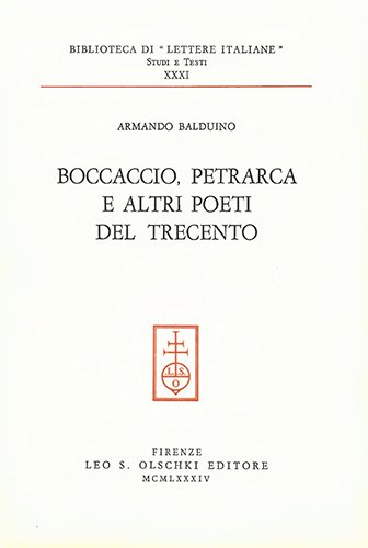 Boccaccio, Petrarca e altri poeti del Trecento.
