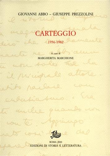 Carteggio 1956-1982.
