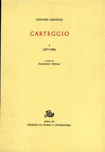 Carteggio. vol.I: 1877-1900. | Immagine Gallery 2