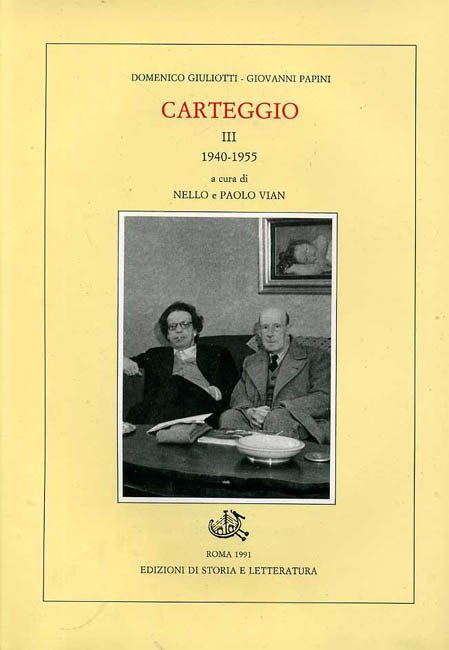Carteggio. Vol.III: 1940-1955.