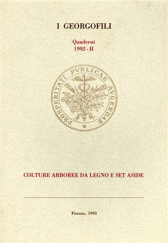 Colture arboree da legno e set aside.