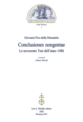 «Conclusiones nongentae». Le novecento tesi dell'anno 1486. | Immagine principale