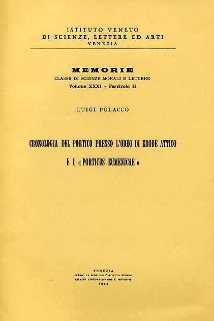 Cronologia del Portico presso l'Odeo di Erode Attico e i …