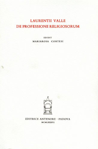 De professione religiosorum.