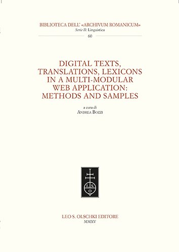 Digital texts, translations, lexicons in a multi-modular web application: methods … | Immagine Gallery 2