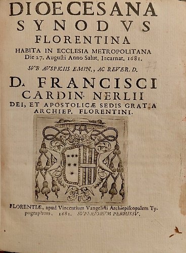 Diocesanae Synodi Florentinae. Habita in Ecclesia metropolitana die XXVII Augusti …