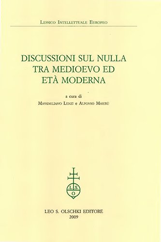 Discussioni sul Nulla tra Medioevo ed Età Moderna.