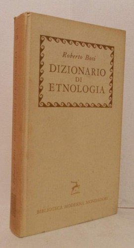 Dizionario di etnologia.