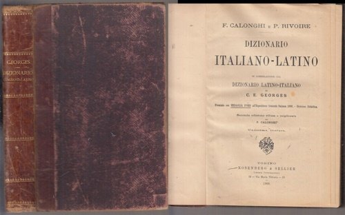 Dizionario Italiano - Latino. In correlazione col dizionario Latino - …