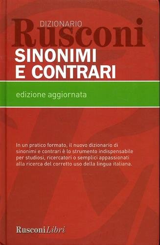 Dizionario sinonimi e contrari.