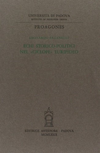 Echi storico-politici nel "Ciclope" euripideo.