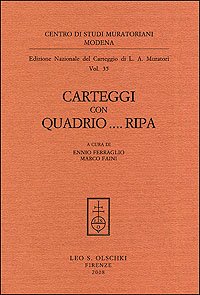 Edizione Nazionale del Carteggio Muratoriano. Carteggi con Quadrio . Ripa.