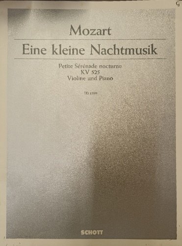 Eine kleine Nachtmusik. Petite Serenade nocturne KV 525 Violine und …
