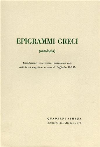 Epigrammi greci. (Antologia).