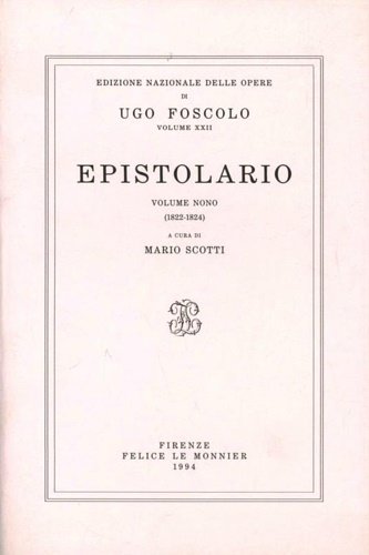 Epistolario. Vol.IX:1822-1824.