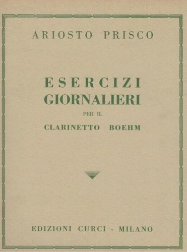 Esercizi giornalieri per il clarinetto Boehm.