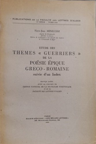 Étude des thèmes « guerriers » de la poésie épique …