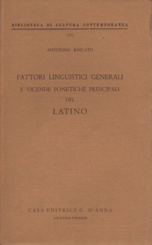 Fattori linguistici generali e vicende fonetiche principali del Latino. | Immagine principale