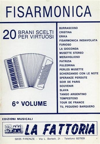 Fisarmonica 20 brani scelti per virtuosi. Burrascoso, Cristina, Erika, Fisarmonica …