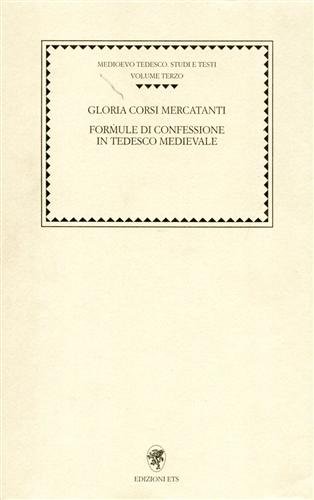 Formule di confessione in tedesco medievale.