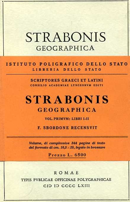 Geographica. Vol.I: libri I-II.