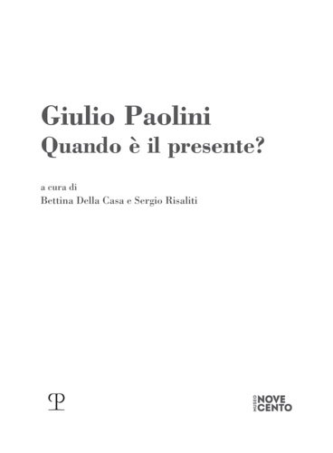 Giulio Paolini. Quando è il presente?.