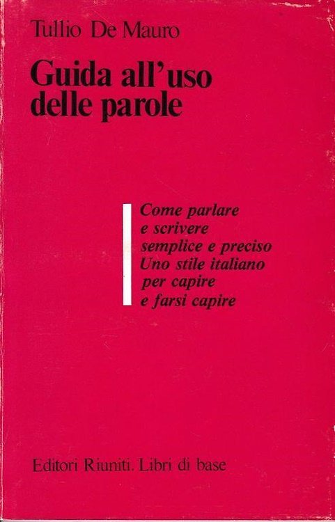 Guida all'uso delle parole.