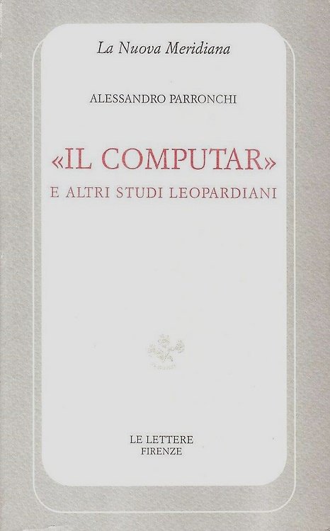 "Il computar e altri studi leopardiani".