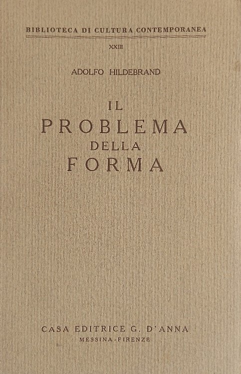 Il problema della forma.