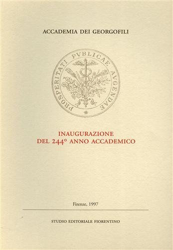 Inaugurazione del 244° Anno Accademico.