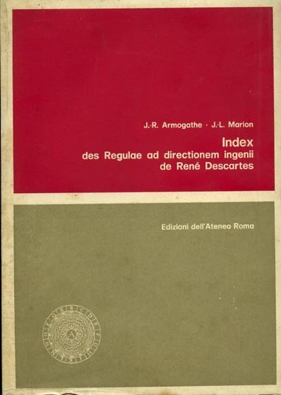 Index des Regulae ad directionem ingenii de René Descartes.