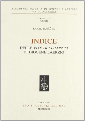 Indice delle «Vite dei filosofi» di Diogene Laerzio.