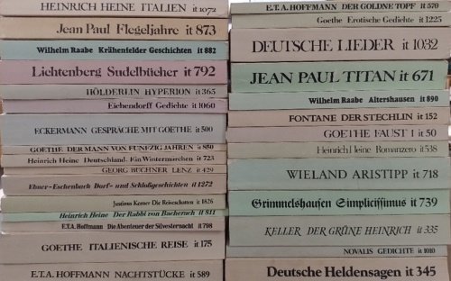 Insel taschenbuch klassiker. LOTTO Costituito da 33 volumi: --Hoffmann E.T.A. …