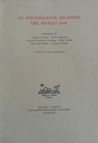 Insurrezione milanese del marzo 1848.