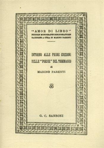 Intorno alle prime edizioni delle "Poesie" del Tommaseo.