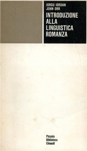 Introduzione alla linguistica romanza.