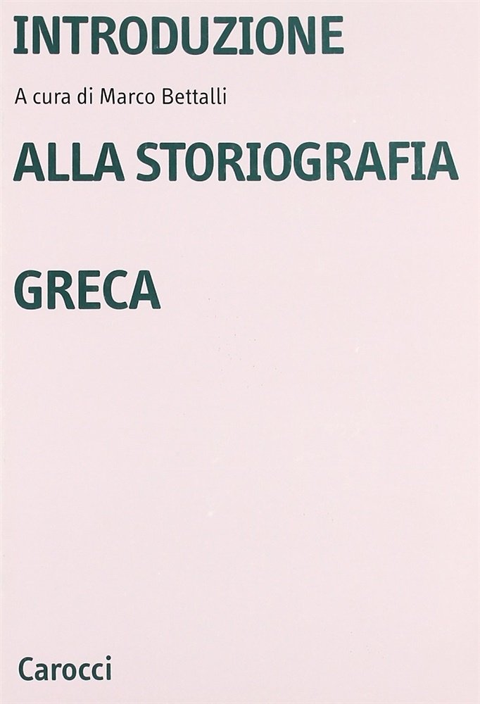 Introduzione alla storiografia greca. | Immagine principale