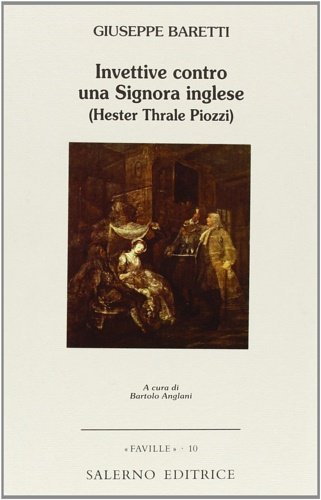 Invettive contro una Signora inglese (Hester Thrale Piozzi).