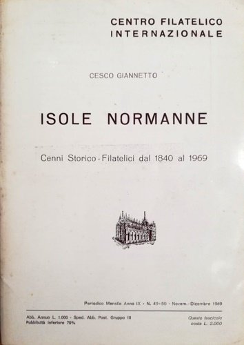 Isole normanne. Cenni storico filatelici dal 1840 al 1969. | Immagine principale